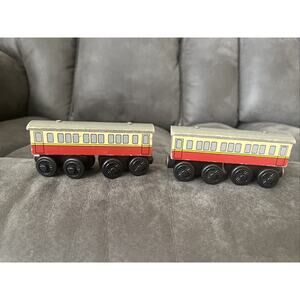 Thomas the Train Wooden Railway Gordon’s Express Coach 2003 Lot Of 2 Coaches